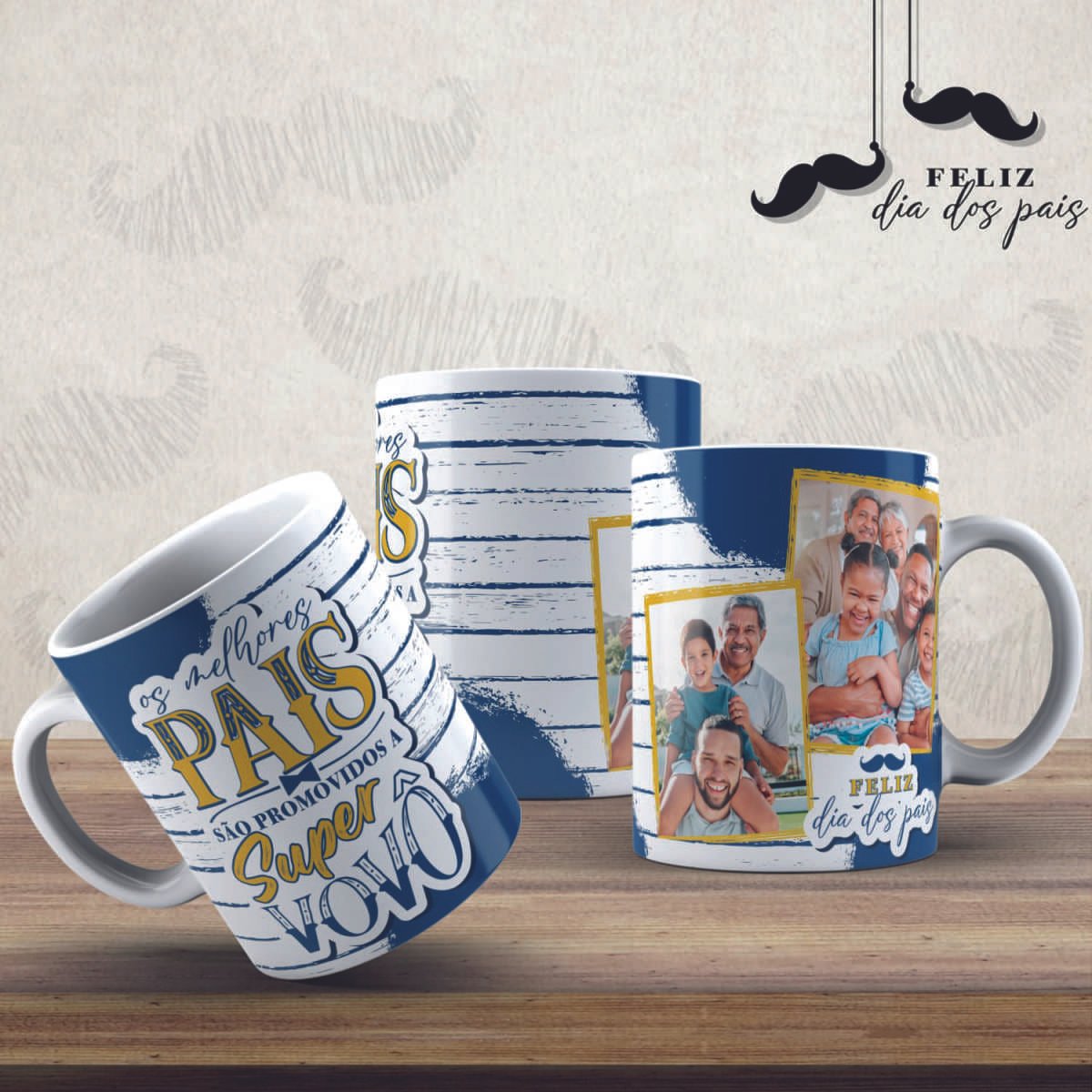 Arte Pack para Canecas Dia dos Pais 05