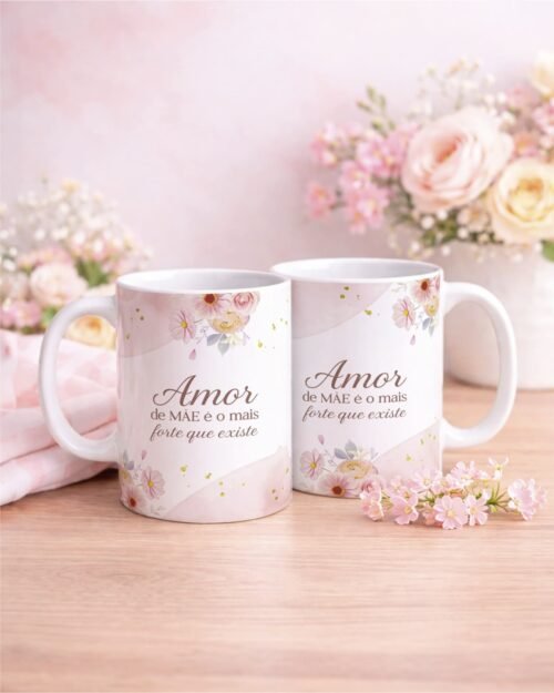 Arte para Dia das Mães Amor Mais Forte Que Existe
