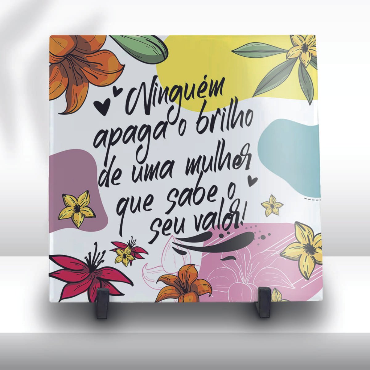 Arte Pack Dia da Mulher Azulejos 02 estampada em azulejo personalizado