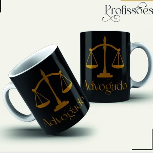 Arte Pack para canecas Advogados 01 pronta para sublimação