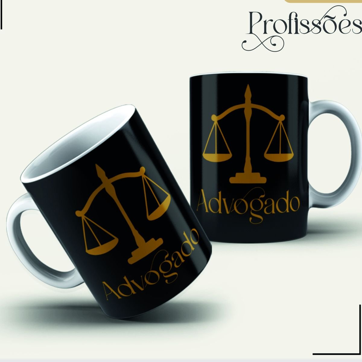Arte Pack para canecas Advogados 01 pronta para sublimação
